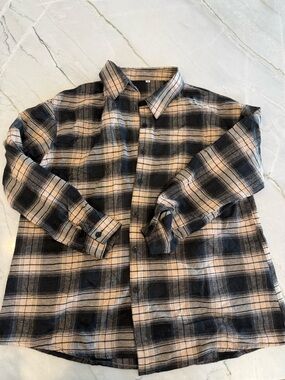 Plaid Button-Up Flanel